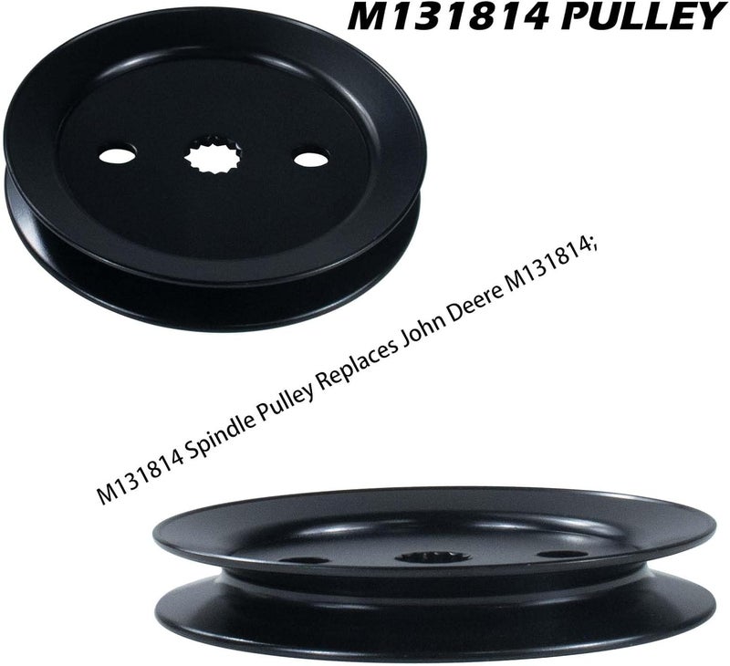GUSUHAWK AM144377 Spindle Assembly with M131814 Pulley Replaces John Deere AM124498, AM144377, M131814 for John Deere X320, X304, X360, X520, X530, X540, X590, GX255, GX335 Lawn Tractors - Image 4